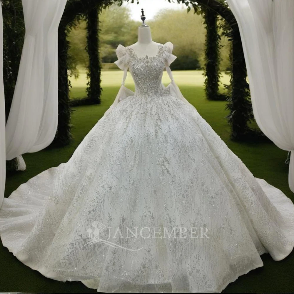 Sexy Beautiful Wedding Dresses Fascinating Exquisite Lace Long Sleeves Princess Style Mopping Bridal Gown 2024 свадебное платье