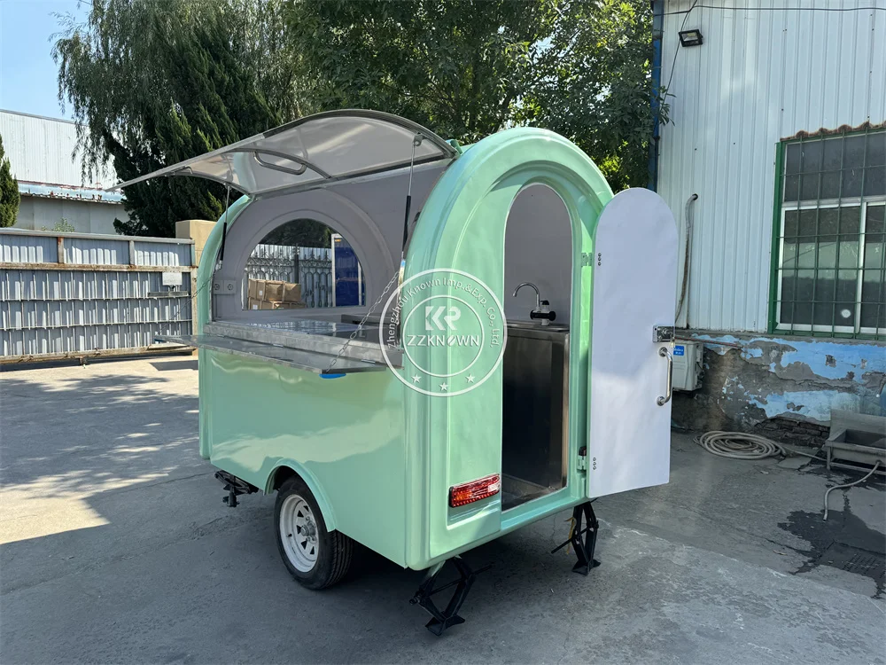امتياز الغذاء شاحنة الشارع وجبة خفيفة عربة المطبخ المحمول مجهزة بالكامل الآيس كريم القهوة كشك امتياز الغذاء مقطورة