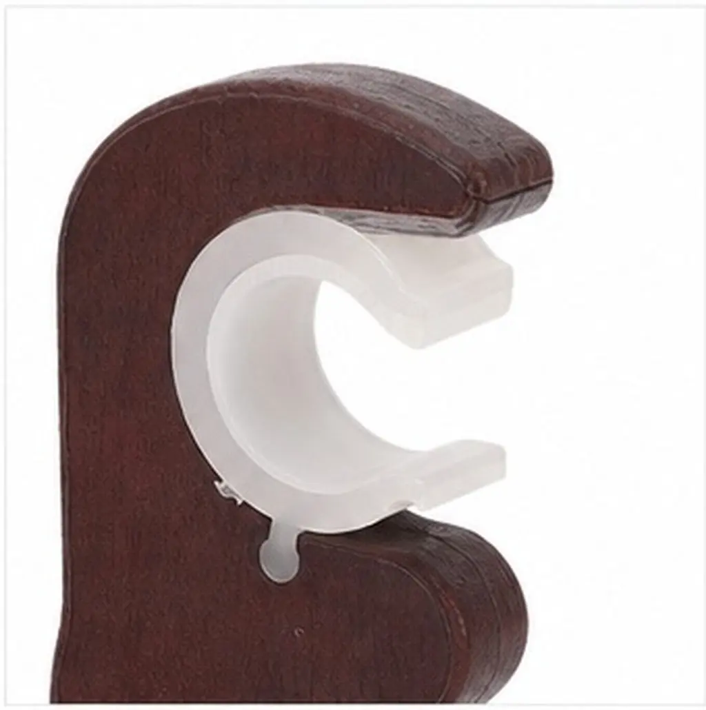 2Pcs Curtain Rod Brackets Wall Mount Holders 28Mm Stable Support Heavy Duty Curtain Pole Brackets Quick Installation for Window