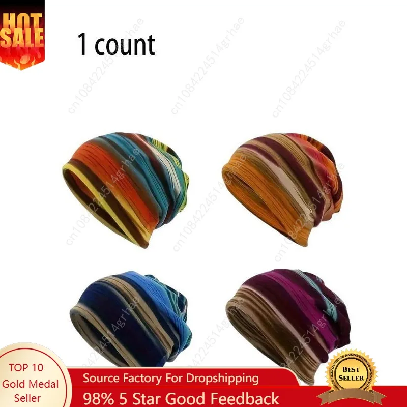

Street Style Striped Pattern Beanie Hat, Casual Outdoor Beanie Hat for Men & Women, Fashion All-match Y2k Accessories for Daily