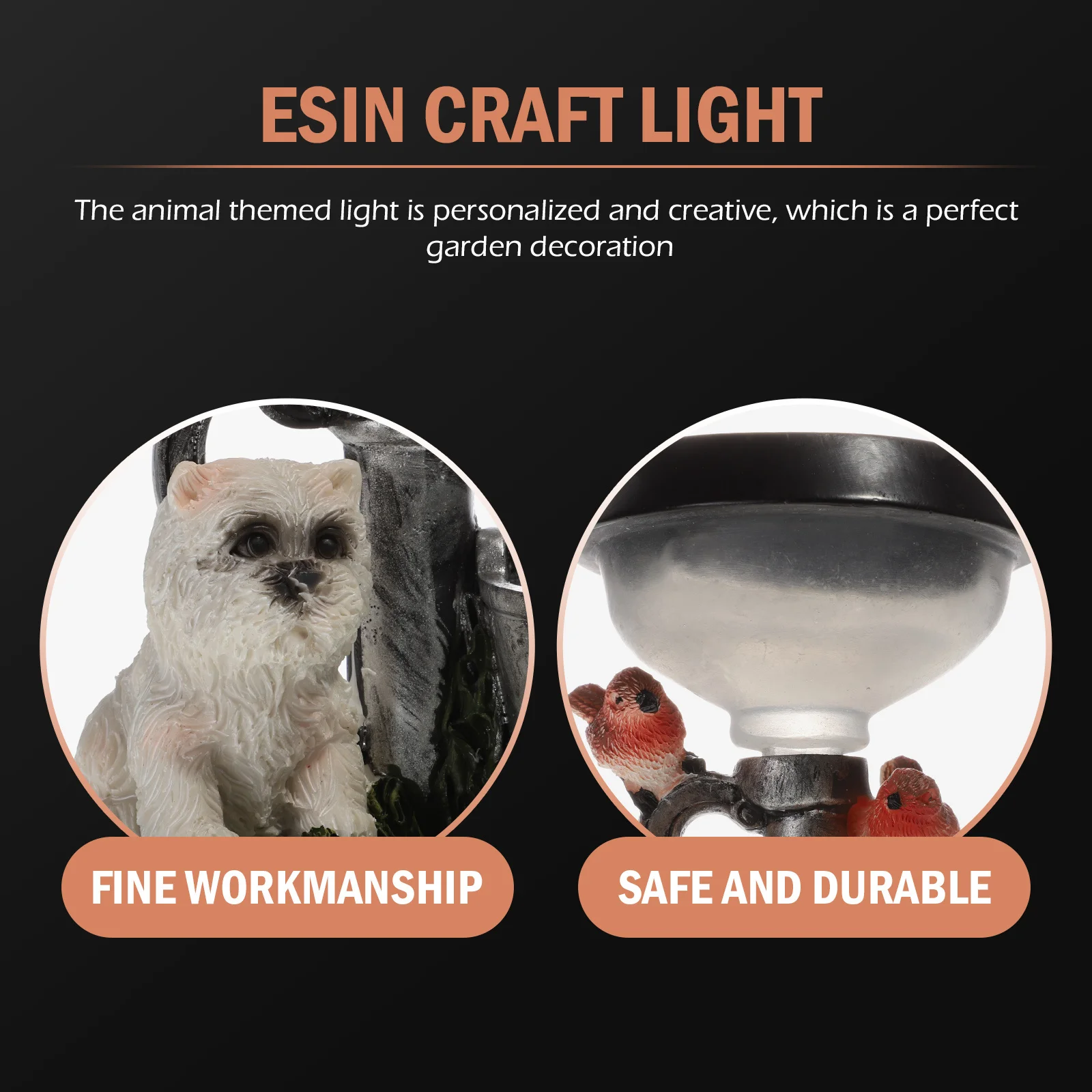 

Outdoor Solar Light Ornaments Animal Lights for Garden Decorative Courtyard Lamp