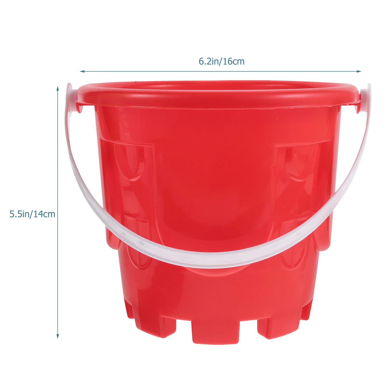 

4pcs Children Beach Sandbox Toys Plastic Castle Bucket Sand Toy Educational Beach Game Toys (Random Color)