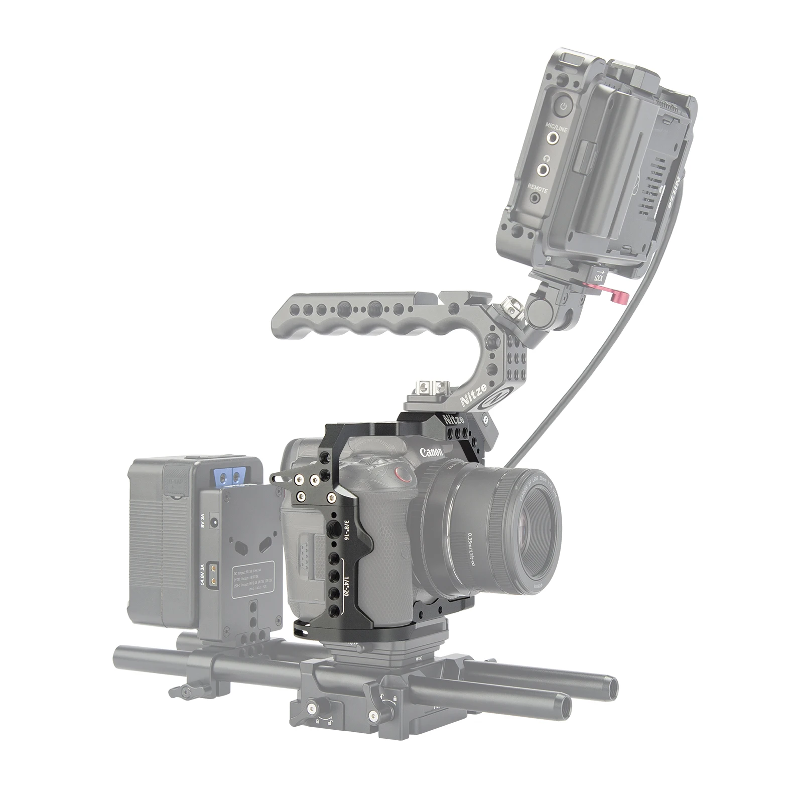 Nitze Canon R5C Camera Cage T-C03A for Canon EOS R5C/R5 Camera Protective Frame