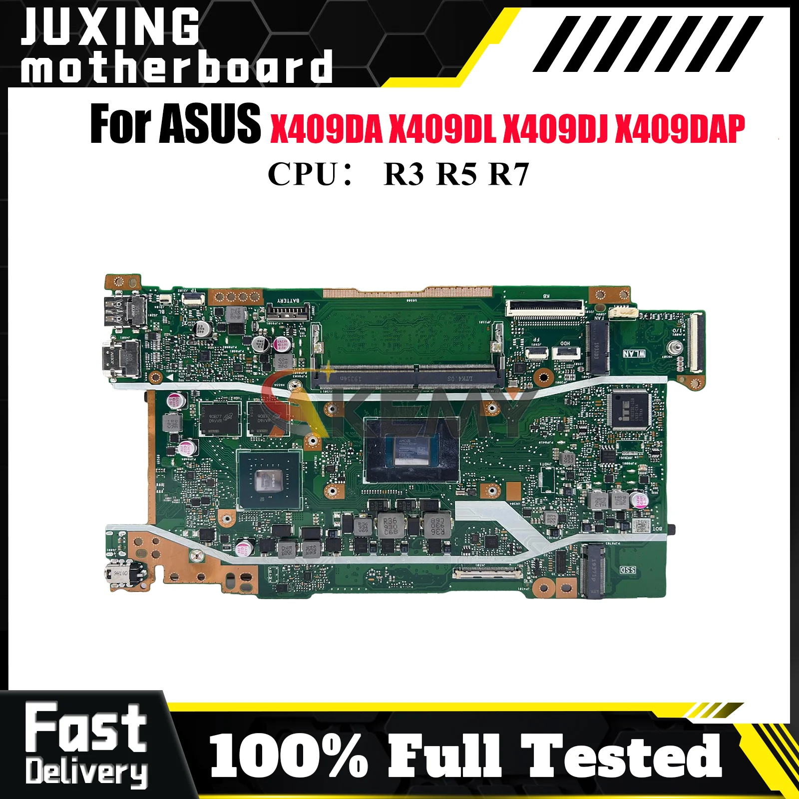 

X409DL Laptop Motherboard For ASUS X409D X409DJ D409D M509D FL8700DA X409DAP X409DL Y4200D M409D D509D Mainboard W/ R3 R5 R7 CPU
