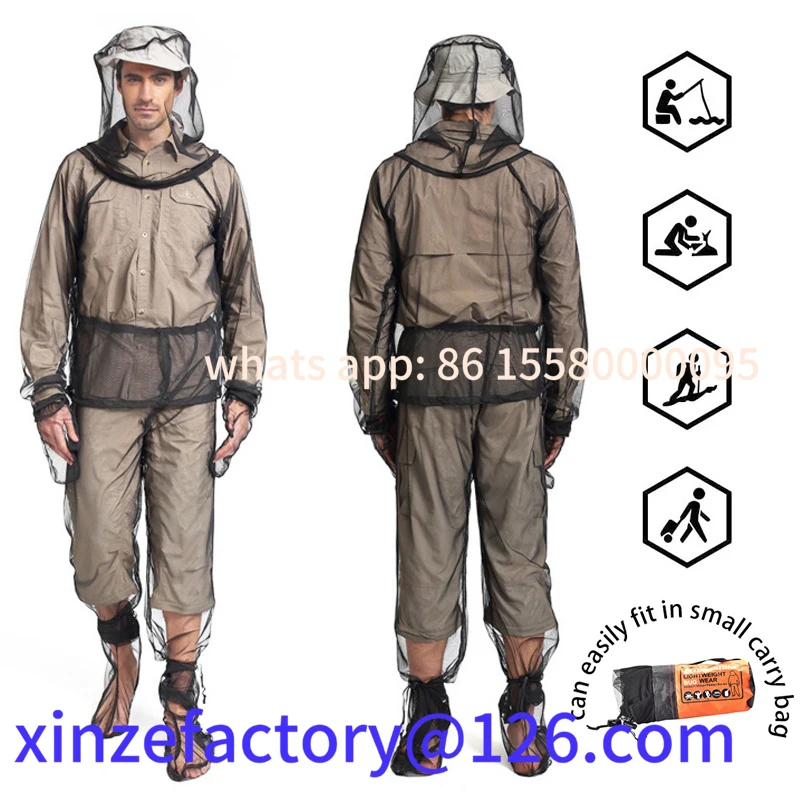 

Be suitable for Mesh Hooded Mosquito-Proof Suit Outdoor Fishing Adventure Insect-Proof Clothing Set