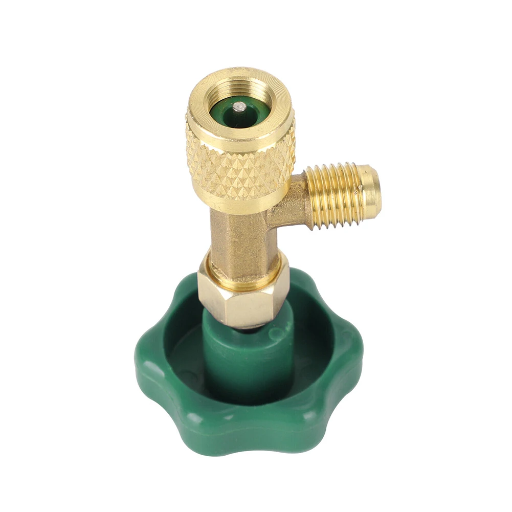 Tool Valve Bottle Opener Refrigeration 1 4 Sae Connector Accessory Can Tap Valve Green High Strength Low Pressure