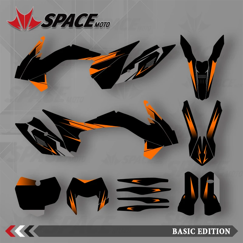 

SPACE MOTO для KTM 13-14 SXF 15 SXF 14-15 EXC 16 EXC графические фоновые наклейки наклейки для мотоцикла