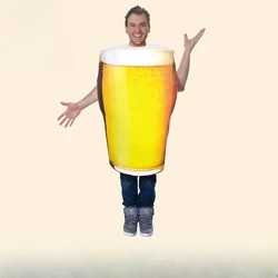 Zabawne kostiumy kufel do piwa dla dorosłych męskie kostiumy fabularnych na Halloween
