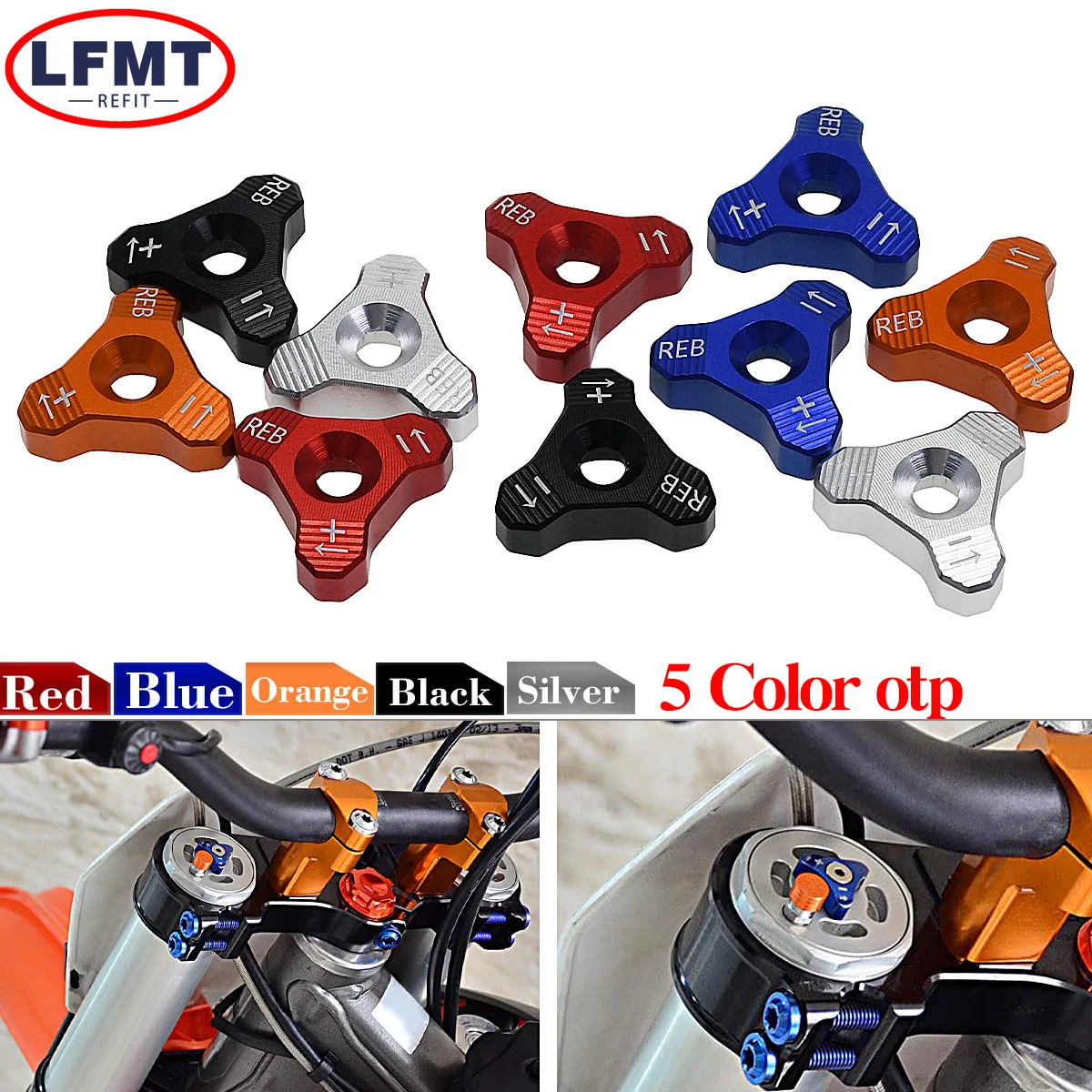 

WP 48MM Forks Front Shock Absorber Knob Adjuster For KTM SX SXF EXC XCW 125 150 200 250 300 350 450 530 SUPERMOTO SMC ENDURO 690