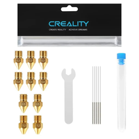 Creality MK8 Ender 3 Nozzles 10 pcs 3D Printer Brass Nozzles Extruder for Ender 3 Series CR-10 0.3mm, 0.4mm, 0.5mm,1.2mm Printer