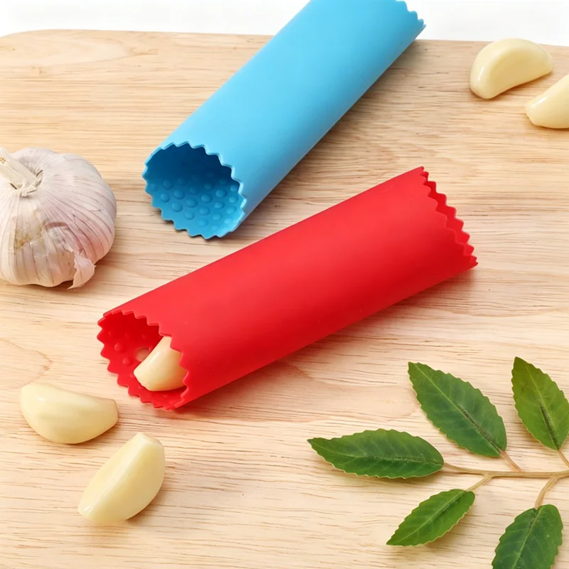 Silicone Garlic Peeler Practical Faster Silicone Garlic Peeler Upgrade Roll Tube Garlic Peels Garlic Cloves in Seconds