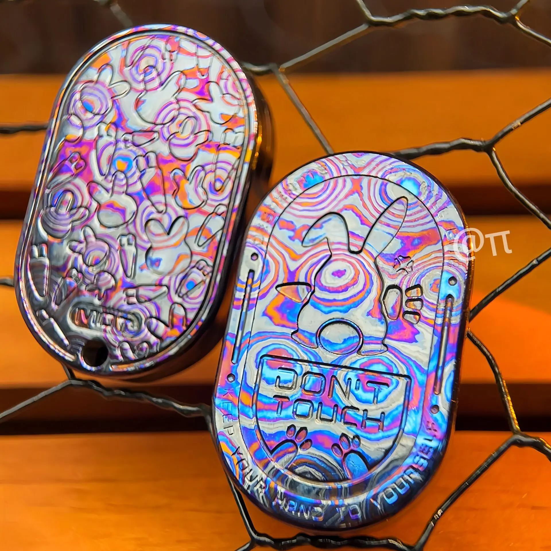 Used EDC Lepai Zirconium Horse Rabbit Rhythm Mechanical Push MOT Rhythm Metal Edc Decompression Toy Black Technology