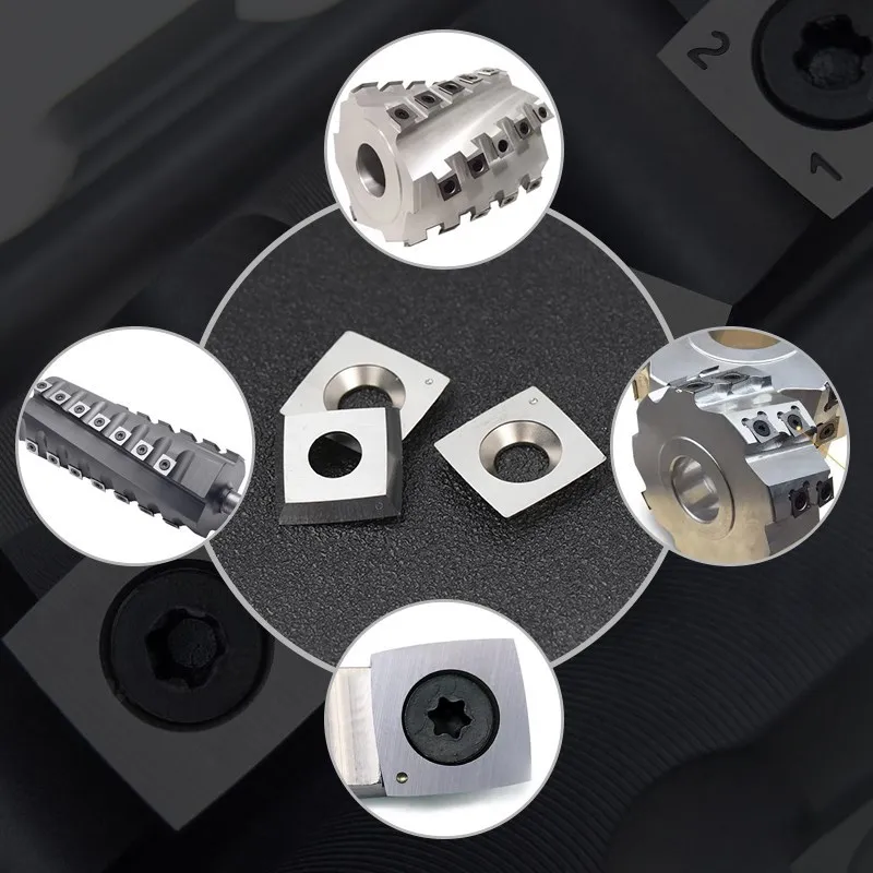 15mm Square Carbide Insert for Wood Turning Spiral/Helical Planer Cutter Head Wood Lathe Turning Tools
