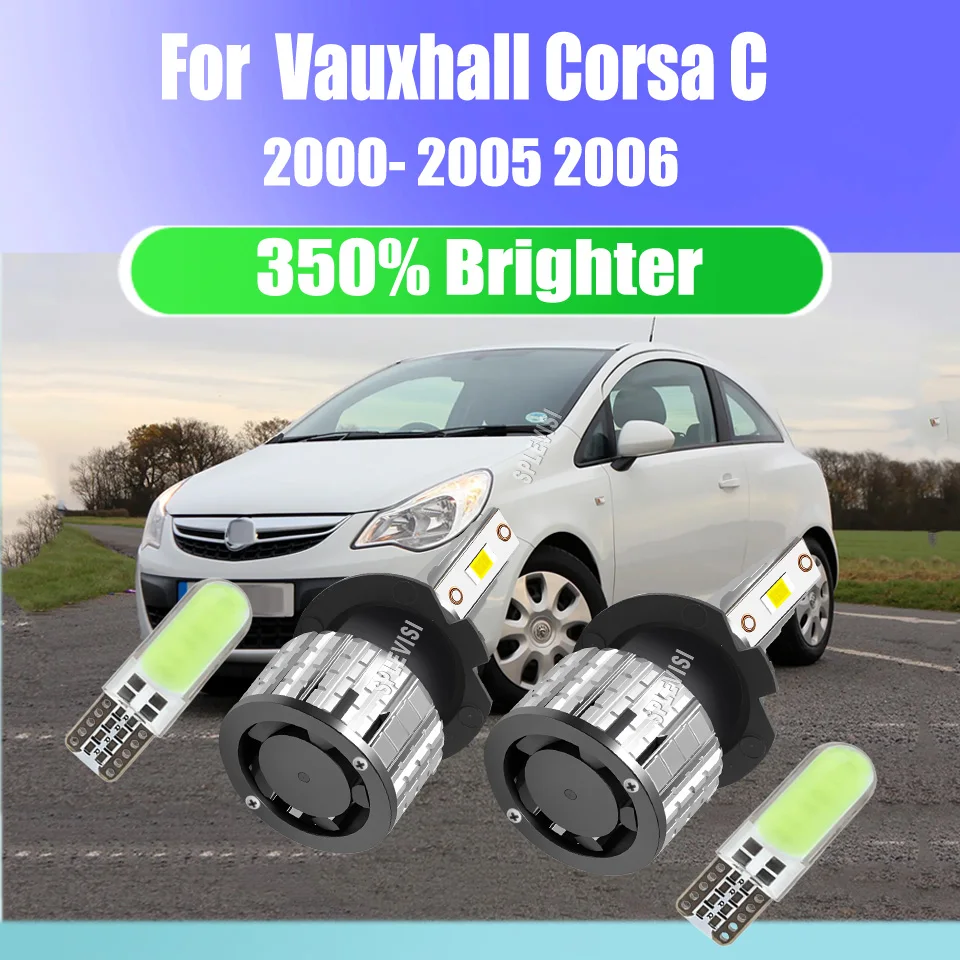 

LED Headlights Side Lights H7 T10 Effortless Installation in Minutes For Vauxhall Corsa C 2000 20001 2002 2003 2004 2005 2006