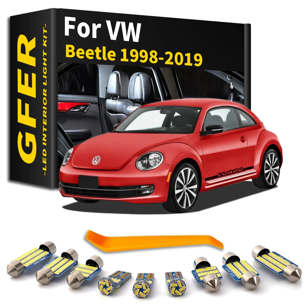 Interior LED Light Kit For Volkswagen VW Beetle 1998- 2007 2008 2009 2010 2011 2012 2013 2014 2015 2016 2017 2018 2019 Canbus