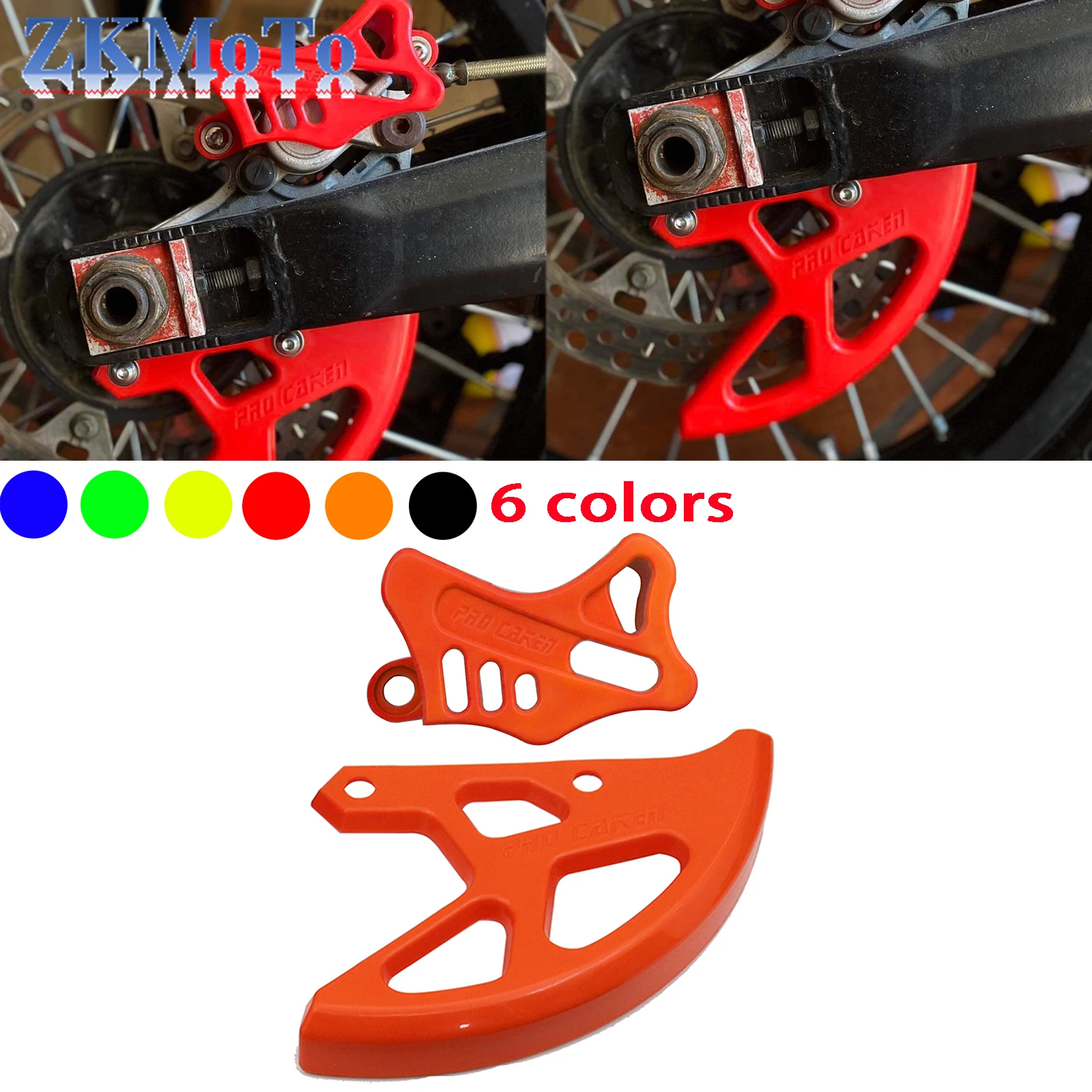 Motorcycle Plastic Rear Brake Disc Caliper Protective Sleeve For Honda CR250R CRF250X CRF450X CRF250RX CRF450RX CRF250R CRF450R