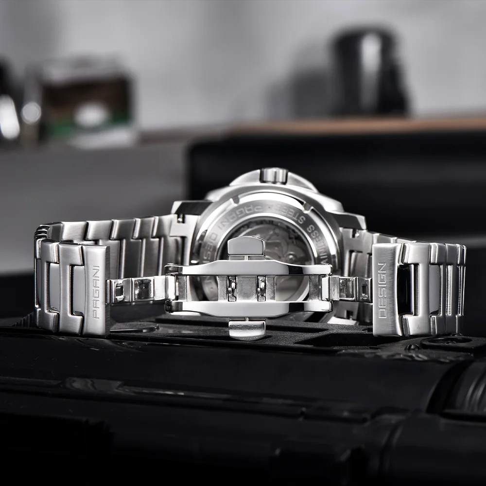 2025PAGANI DESIGN 43mm fashion men's automatic mechanical watch top AR sapphire mirror NH39 waterproof 200m men's watch gift box