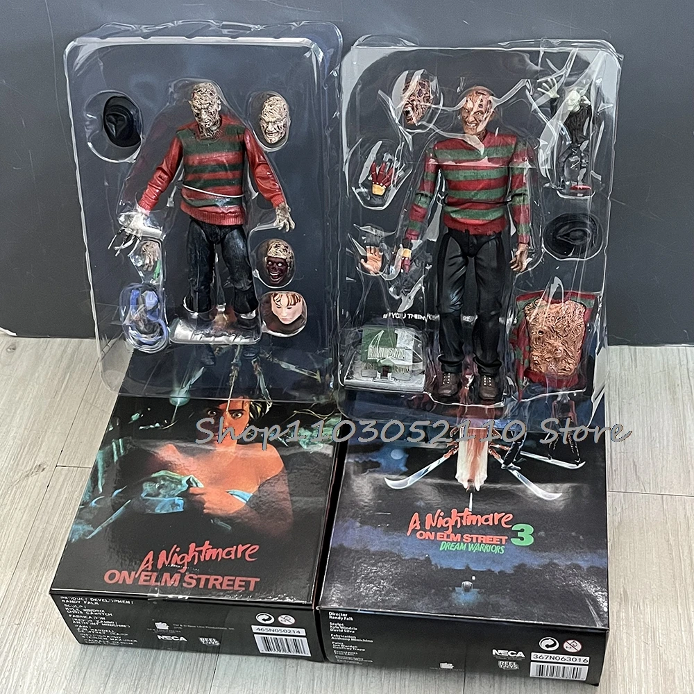 NECA Freddy Krueger Action Figure Trick R Treat Sam Figure Freddy's Revenge Horror Model Toy Halloween Christmas Gifts