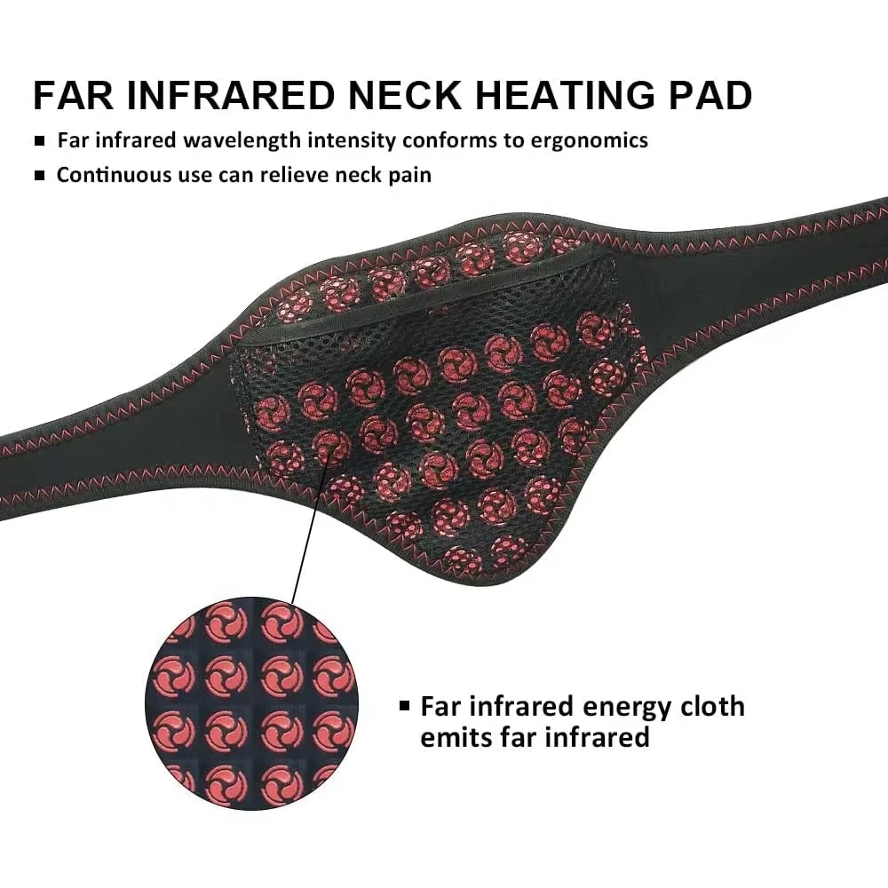 Heating Massager Pad Ergonomic Design With Temperature Settings Graphite Heating Technology For Neck Shoulder Pain Relief