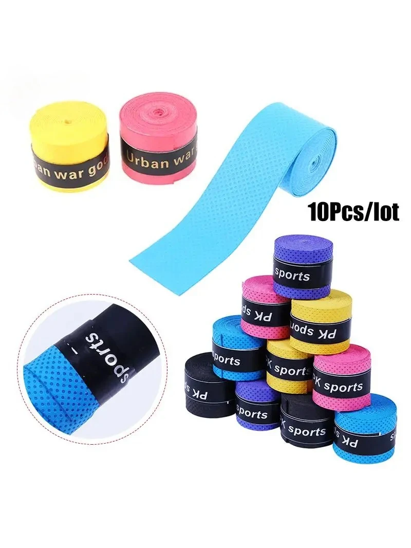 AliExpress NONE 10Pcs Tennis Overgrips Tape Anti-Slip Bicycle Handlebar Sports Badminton Racket Grips Sweatband Fishing Rods Over GripSweat Band