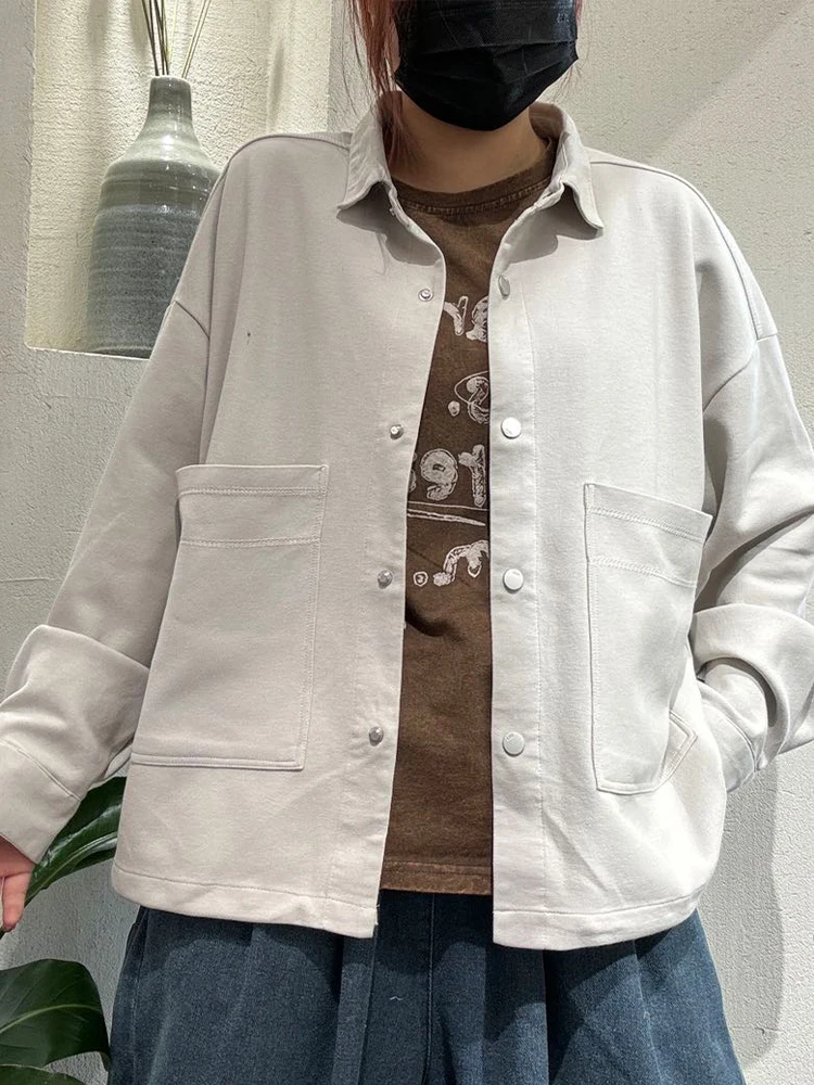 Amax LuluE موضة ربيع 2026 سترات كلاسيكية متينة للسيدات تصميم كوري معاطف فضفاضة للسيدات ملابس خارجية أنيقة للترفيه