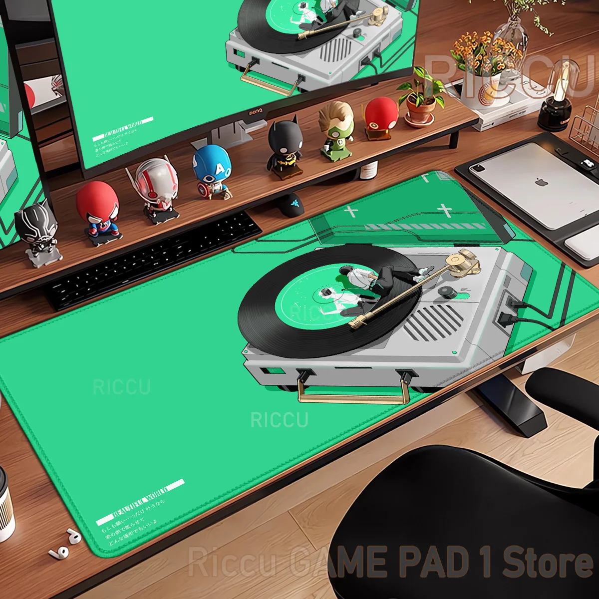 

HD Phonograph Artwork XXL MousePad Computer Laptop Anime Keyboard Mouse Mat Large Mouse pad Keyboards Gamers Decoracion Desk Mat