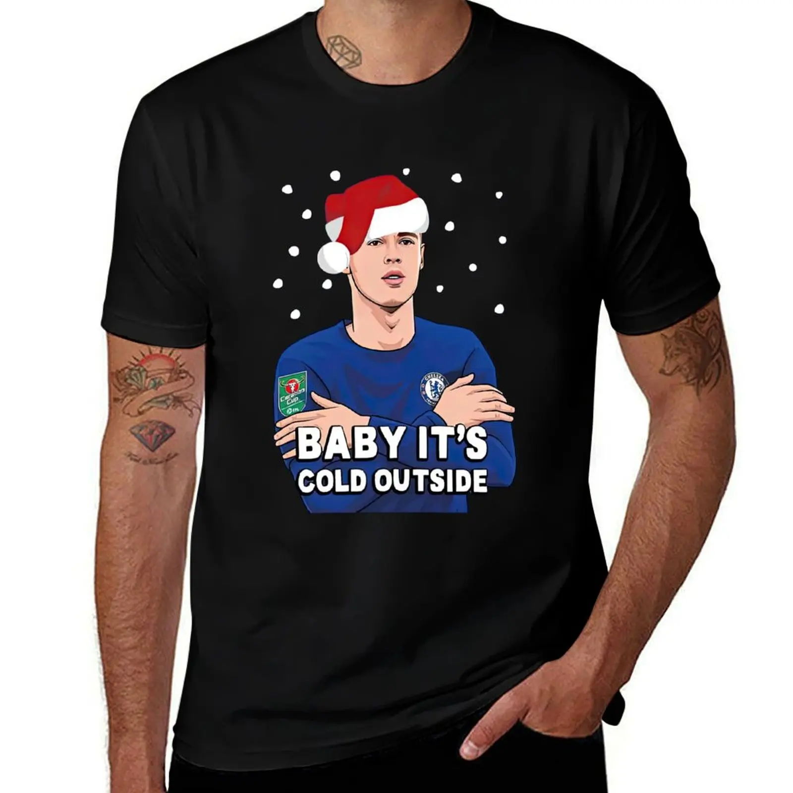 

Baby It's Cold Outside Funny Cole Palmer T-Shirt boys animal print quick drying man t shirt mens clothes