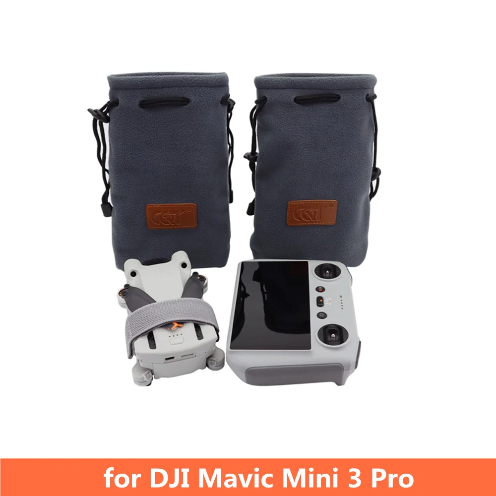 ل DJI MINI 3 PRO الطائرة بدون طيار التحكم عن بعد تخزين حقيبة سميكة الفانيلا حقيبة مقاوم للماء المحمولة ل DJI RC التحكم الملحقات