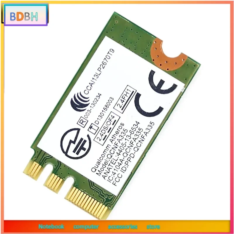 Placa Wireless Original BD Atheros NFA335 M.2 NGFF para Lenovo G40-70 G40-80 G50-80 B40-80 Z40-70 E455 E555 YOGA-500-14IBD 04X6022