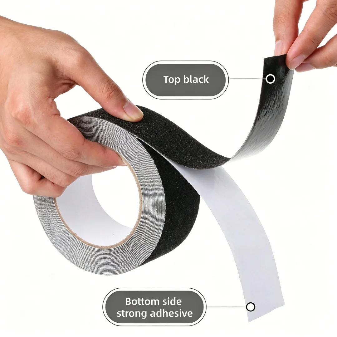 Anti Slip Tape, （1.96 Inch X 16.4 Ft）Anti Slip Tape, Anti Slip Tape, Stair Friction Tape, Black Anti Slip Tape Roll, Waterproof