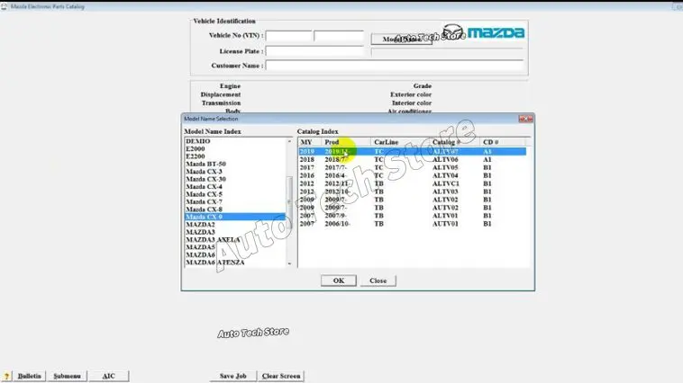 2024.05 For Mazda EPC Electronic Parts Catalogue for Mazda Asia Automobiles Car Repair Tool Diagnostic Tools Software