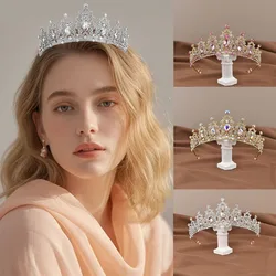 Baroque Retro Black Luxury Crown Bridal Tiara Wedding Dress Wedding 18th Birthday Female Cake Crown Gift Hair Accessories