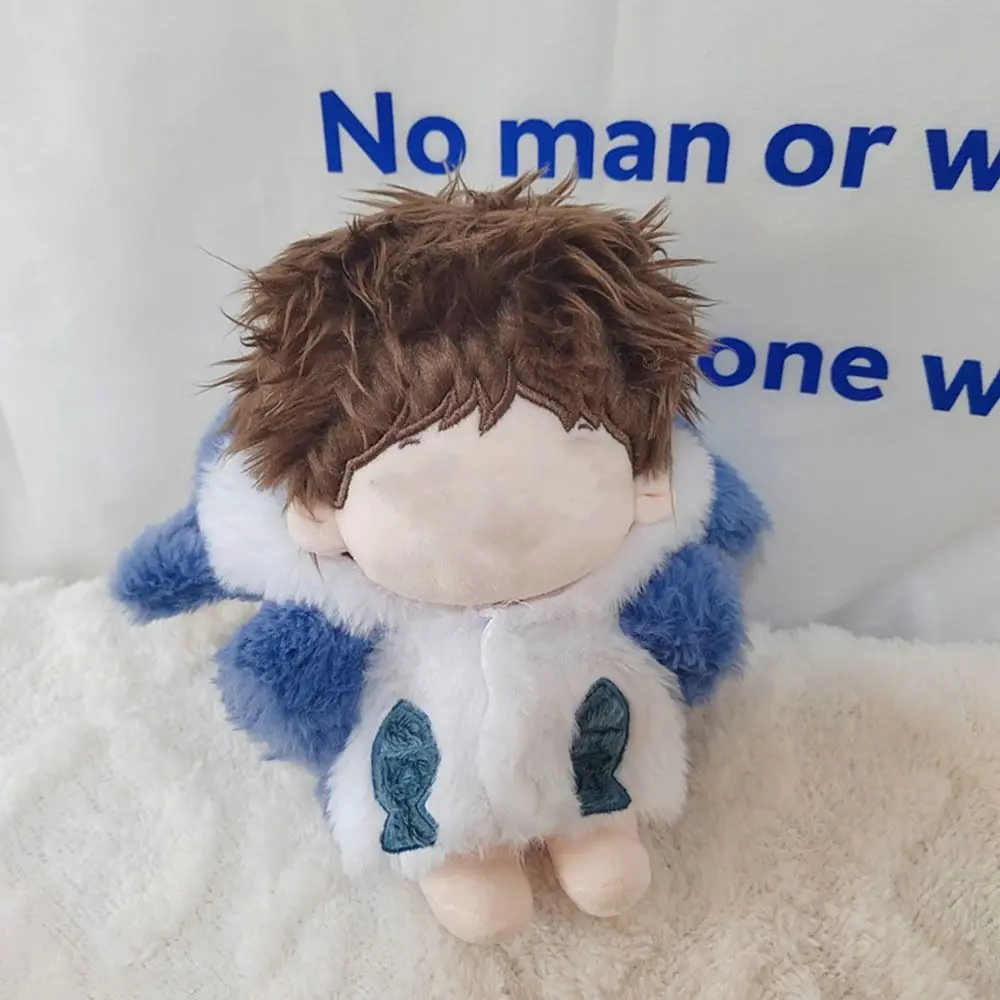 20cm Doll Clothes Pink Blue Replacement Outfit Cartoon Shark Coat Doll Accessories Changing Dressing Game Miniature Hoodies