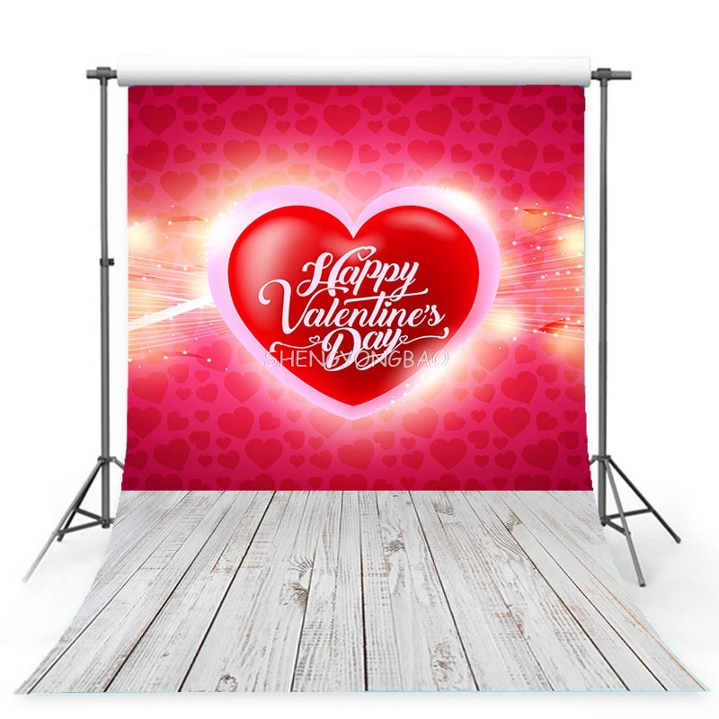 Rosebud Wedding Valentine's Day Photography Backdrops Props Beautiful Valentine's Day Heart Photographic Background HGG-16