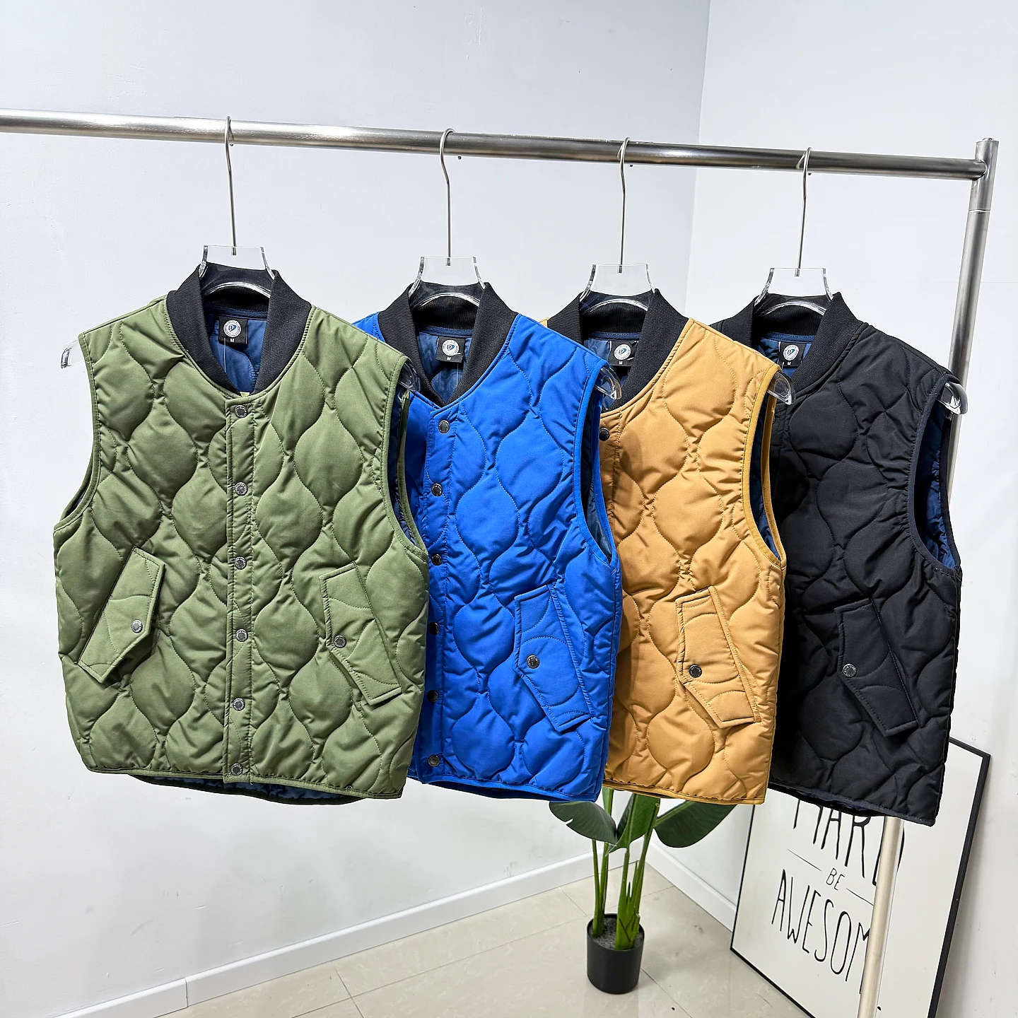 

Термовест для пар на осень-зиму, без подкладки, стеганый, водоотталкивающий, приталенный, молодежный, спортивный