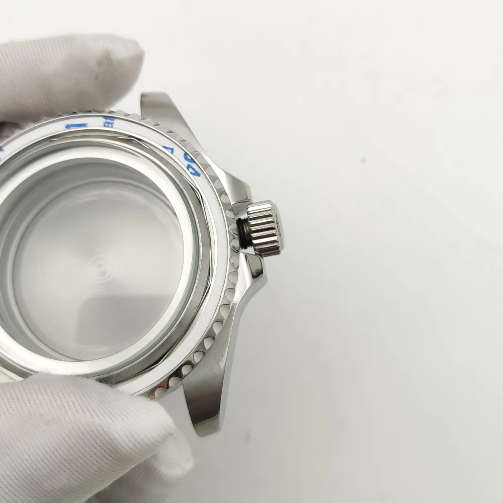 นาฬิกาผู้ชาย42มม., นาฬิกากรอบนาฬิกากลไกอัตโนมัติตัวเรือน NH35นาฬิกา Superluminova หน้าปัดคู่ปฏิทิน