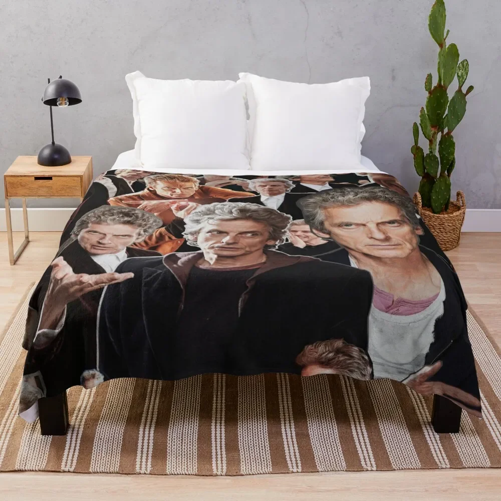 

Peter Capaldi - 12th Doctor Throw Blanket Travel Furrys Sofa Quilt warm for winter Blankets