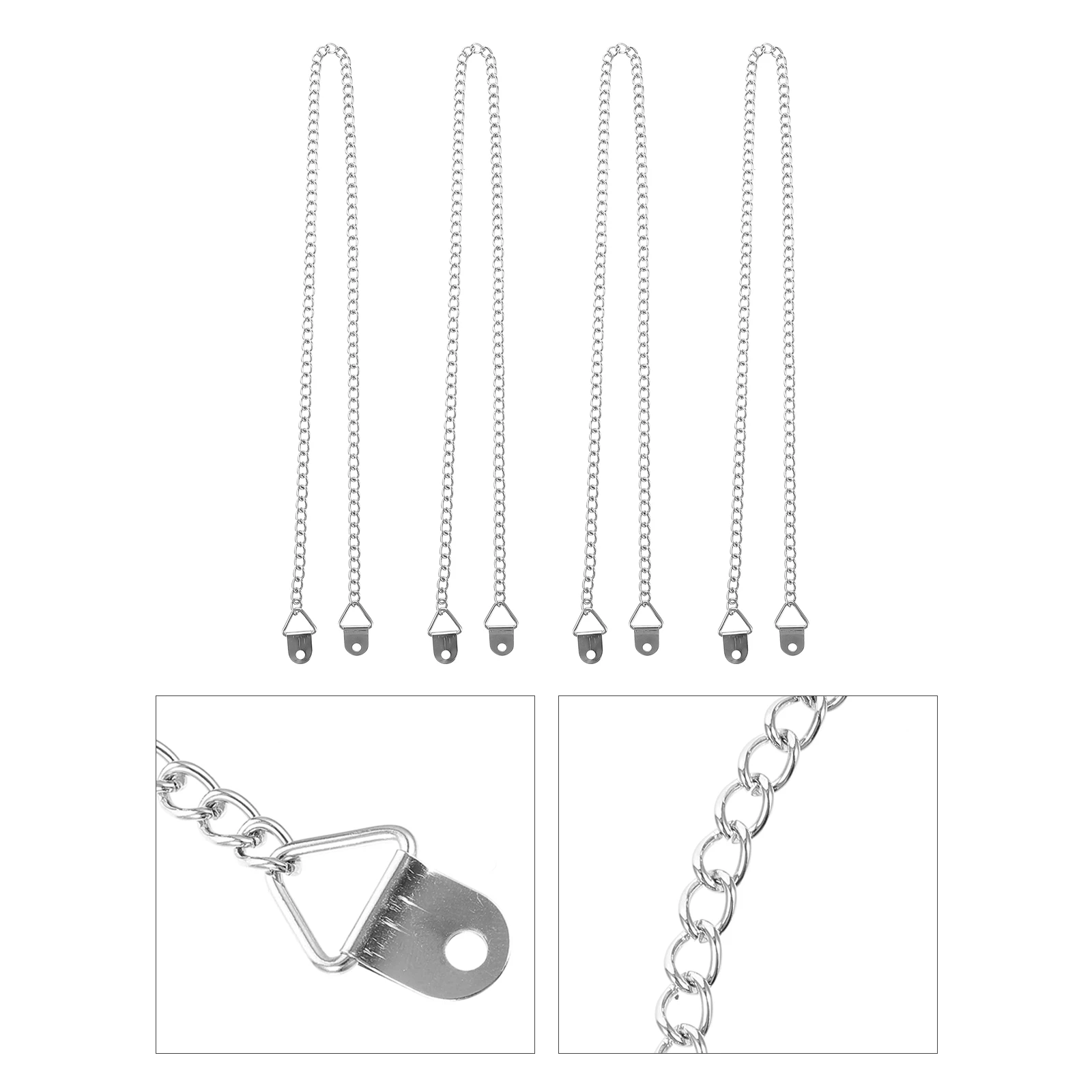 

4Pcs Iron Hanging Chains Doorplate Bird Feeders Lanterns Chalkboards Ornaments Hangers Hanging Chains