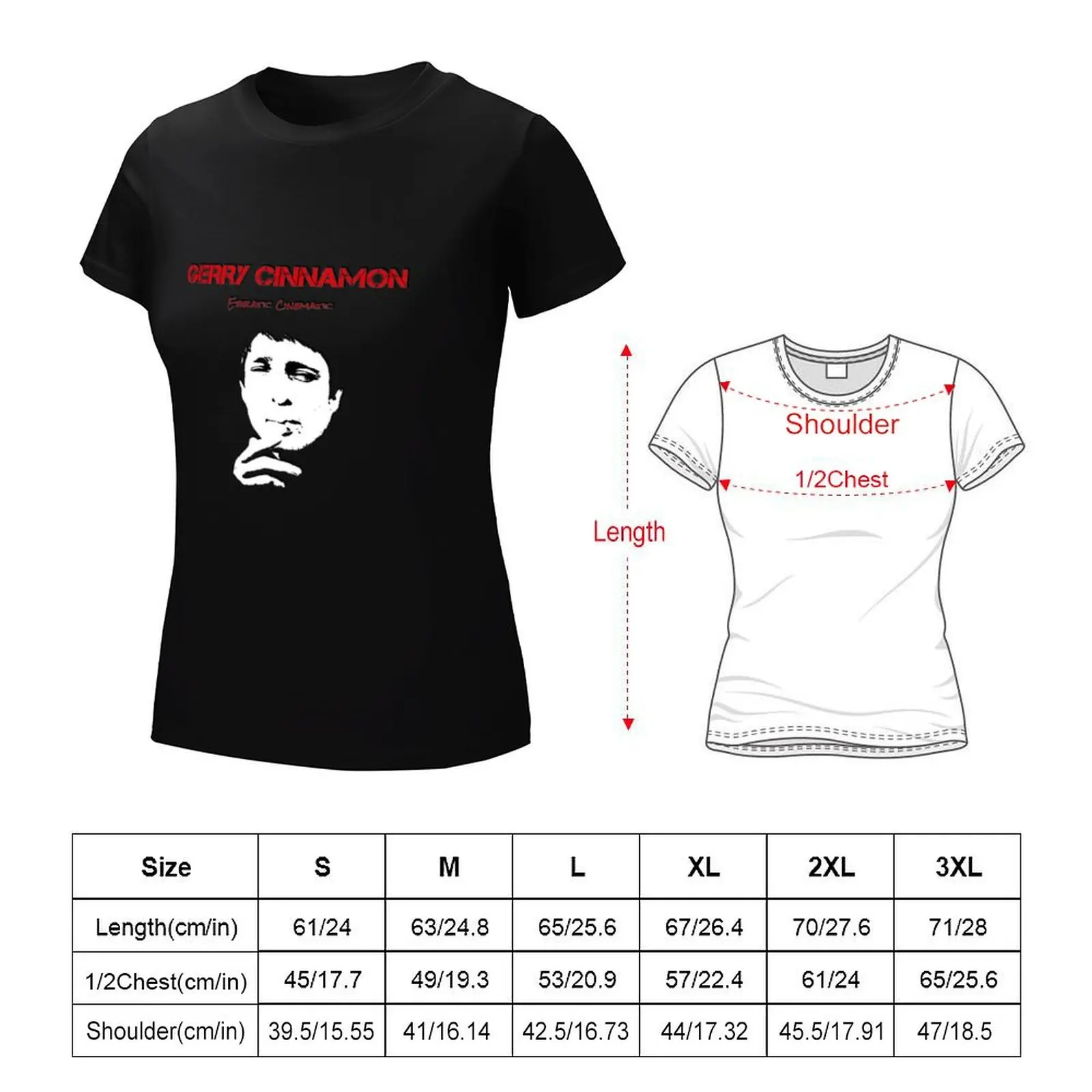 Gerry Cinnamon T-Shirt plus size tops Aesthetic clothing fashion woman blouse 2024