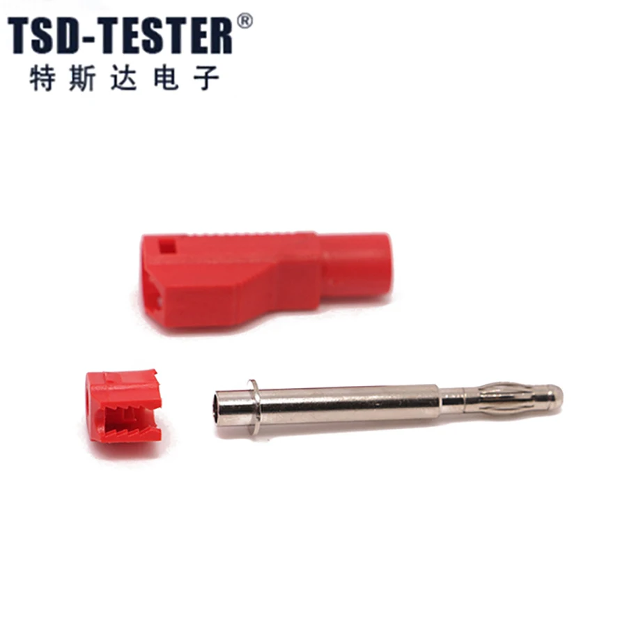Free Shipping Nickel-plated Copper 4mm Stackable Banana Plugs Inserted Activity Continued Connector(10 Pcs Per Package)