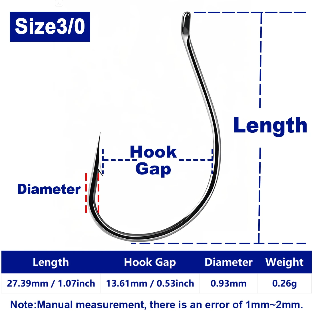 FishTrip 50–200 Stück Drop Shot-Haken für Barschangeln, verrückter Haken aus Kohlenstoffstahl, Kurbelwurm, Widerhaken, Angelzubehör
