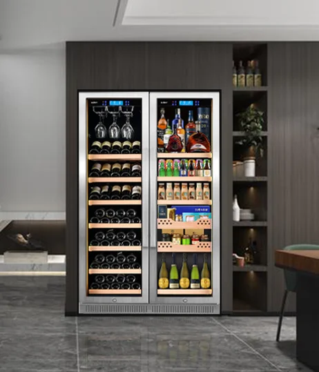 

Constant temperature red wine cabinet home foreign wine tea cabinet ice bar can be changed depth for L168S