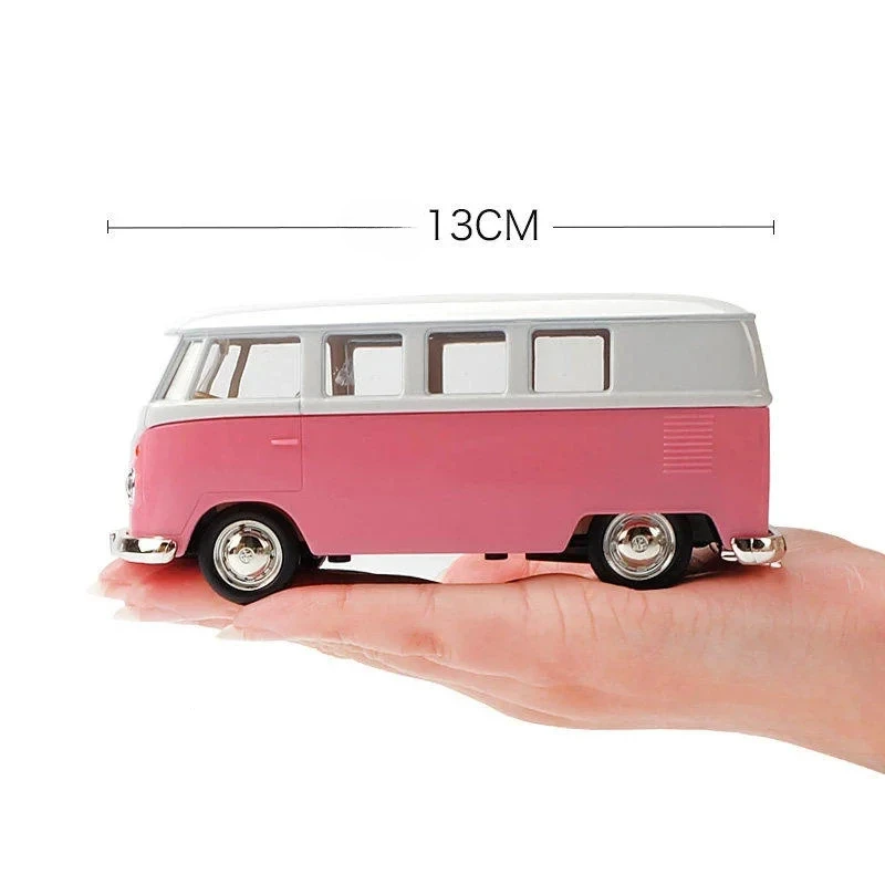 1:36 1963년형 VW T1 버스 클래식 시뮬레이션 합금 자동차 모형 다이캐스트 & 장난감 자동차 수집용 자동차 장난감 남자아이 생일 선물