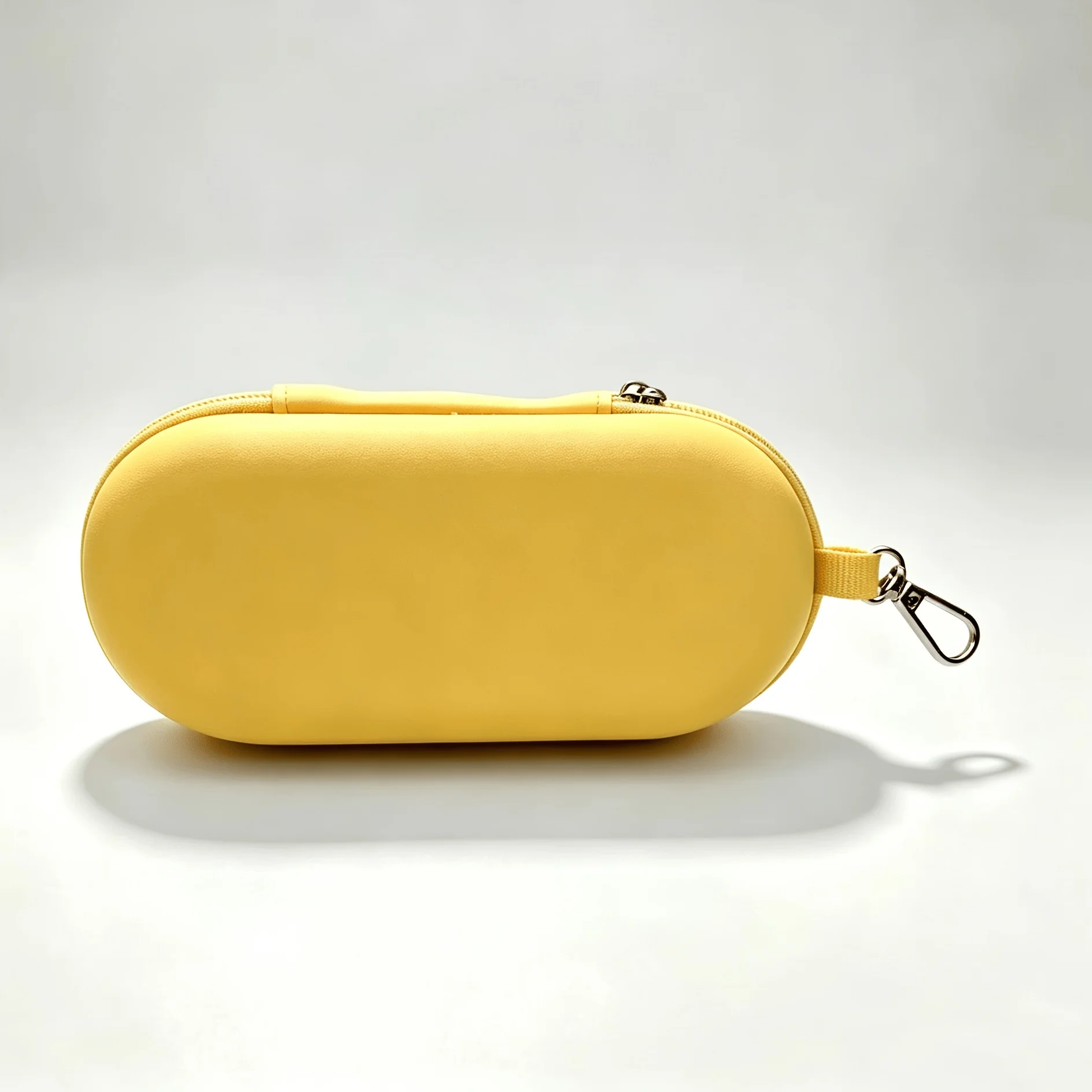 Portable Double Compartment Glasses Case for Two Pairs, Hard Shell Zipper Eyeglass Sunglasses Holder with Hook Clip