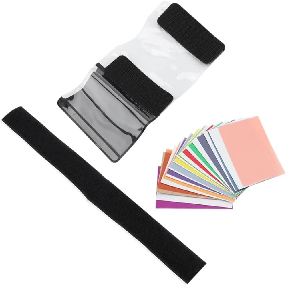 2set 12 Colors Color Correction Gel PVC Material Transparent Design Light Gel Filters Color Filter Sheets Photography Lighting