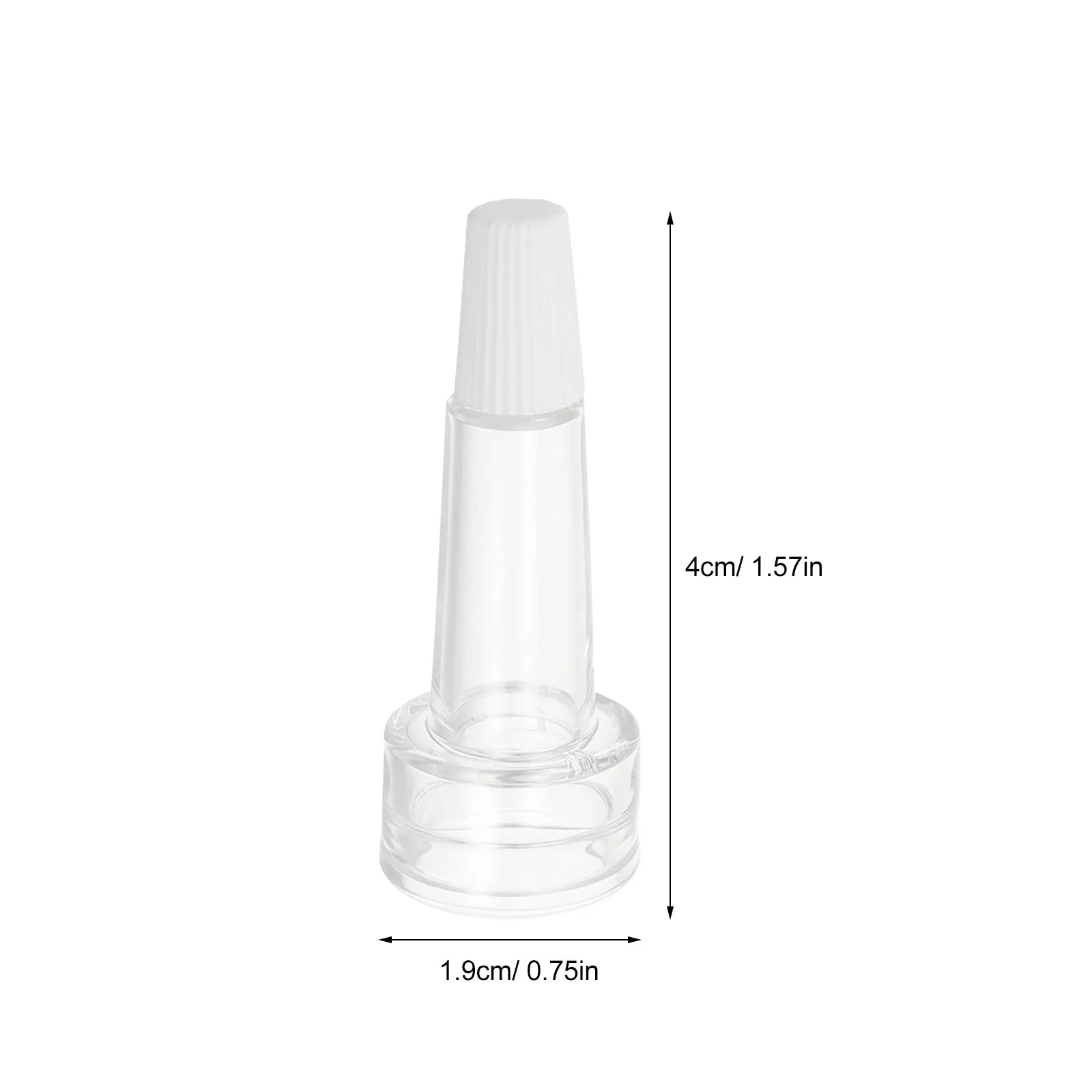 100Pcs Clear Ampoule Dropper Cap Transparent Vial Bottle Lid PVC Dropper Dispenser Splitter Precision Dosing Lab Beauty Sample
