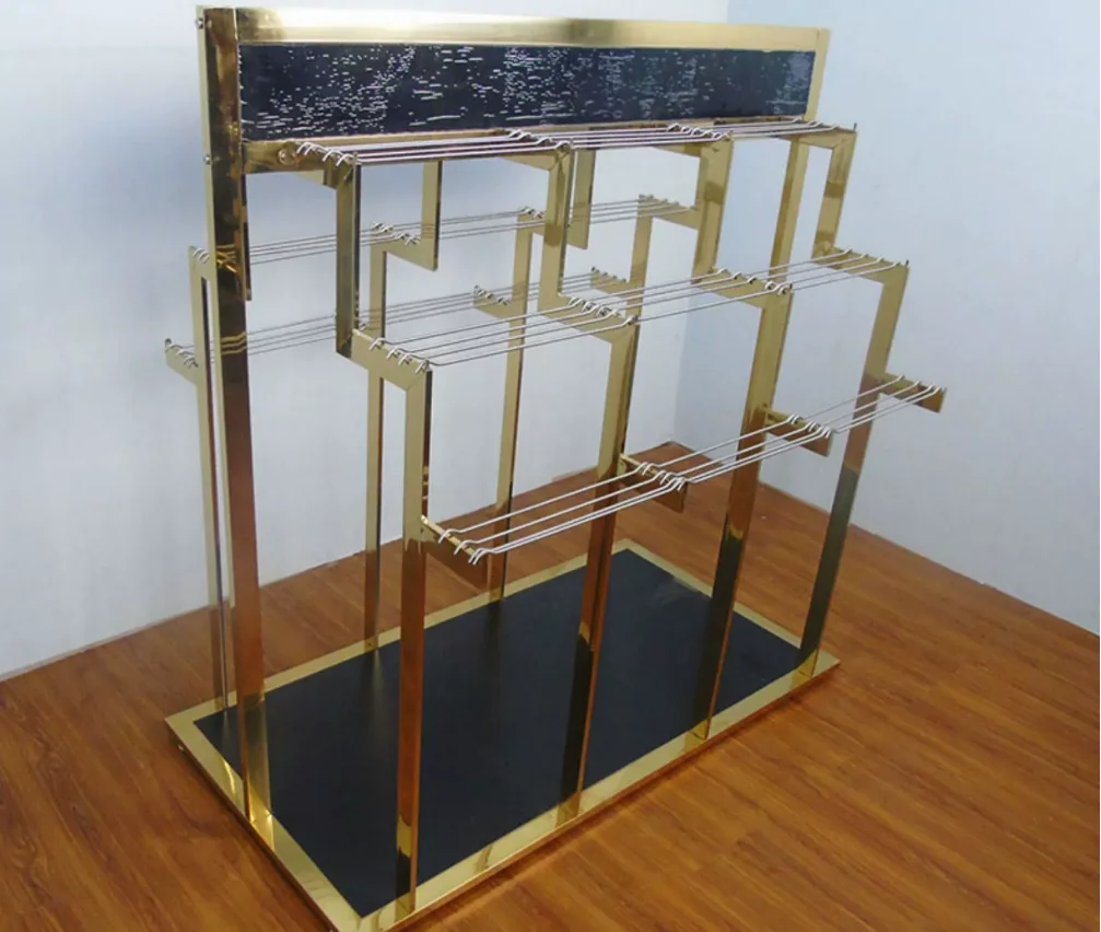 

Pants rack clothing store pants rack stainless steel pants table double-sided pants rack floor display rack rack clothing rack