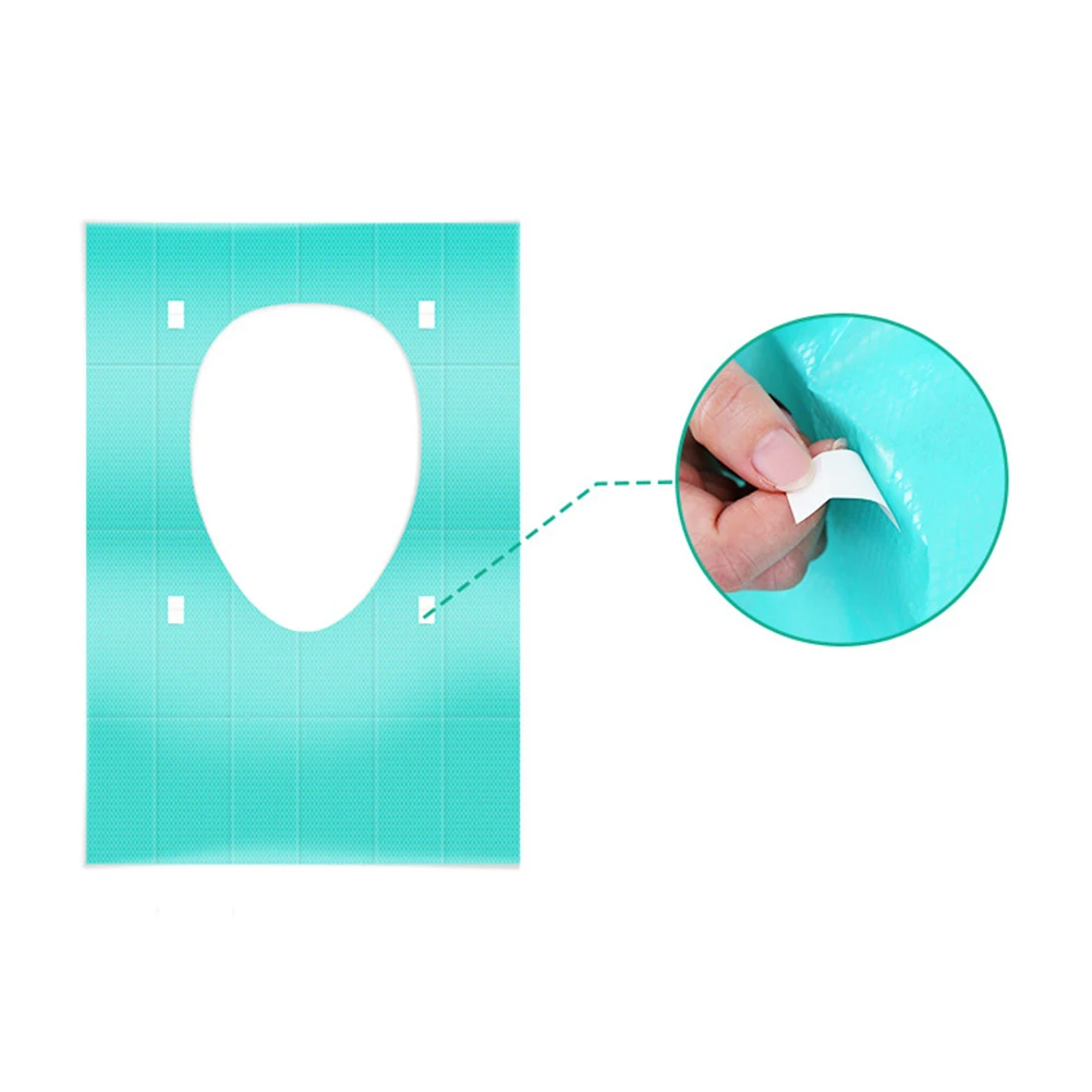 

20pcs Toilet Pad Paper Skin Friendly Seat Cover Practical Portable Travel Protective Lightweight Safe Soft Disposable Home Use