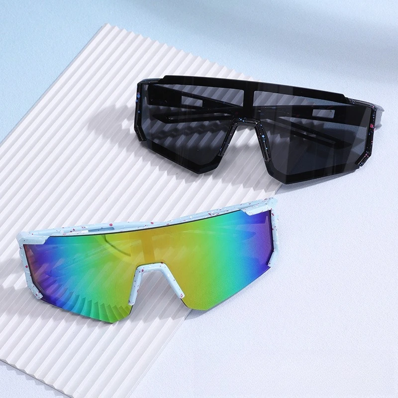 

Fashionable Trendy Baby Colorful Sunglasses Children Sports Windproof Ultraviolet-proof for Boys and Girls Boys and Girls