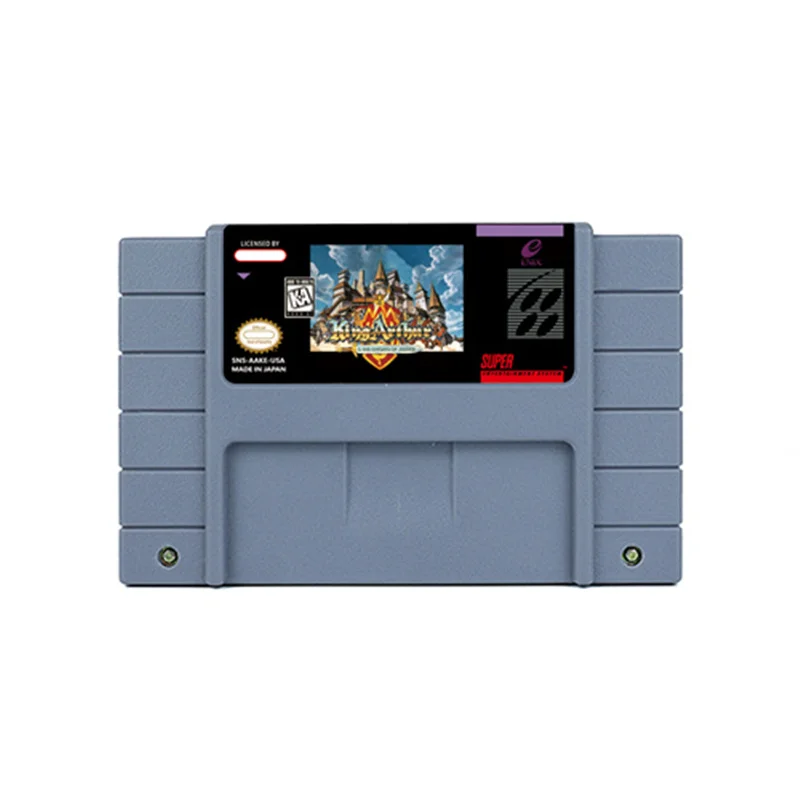 King Arthur & The Knights of Justice Action Game for SNES 16 Bit Retro Cart Children Gift